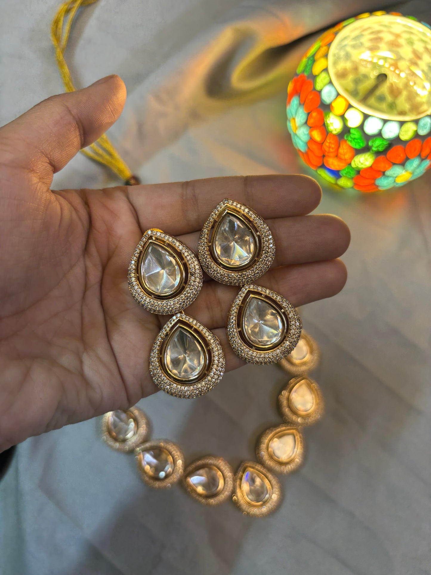 Royal Teardrop Kundan Set