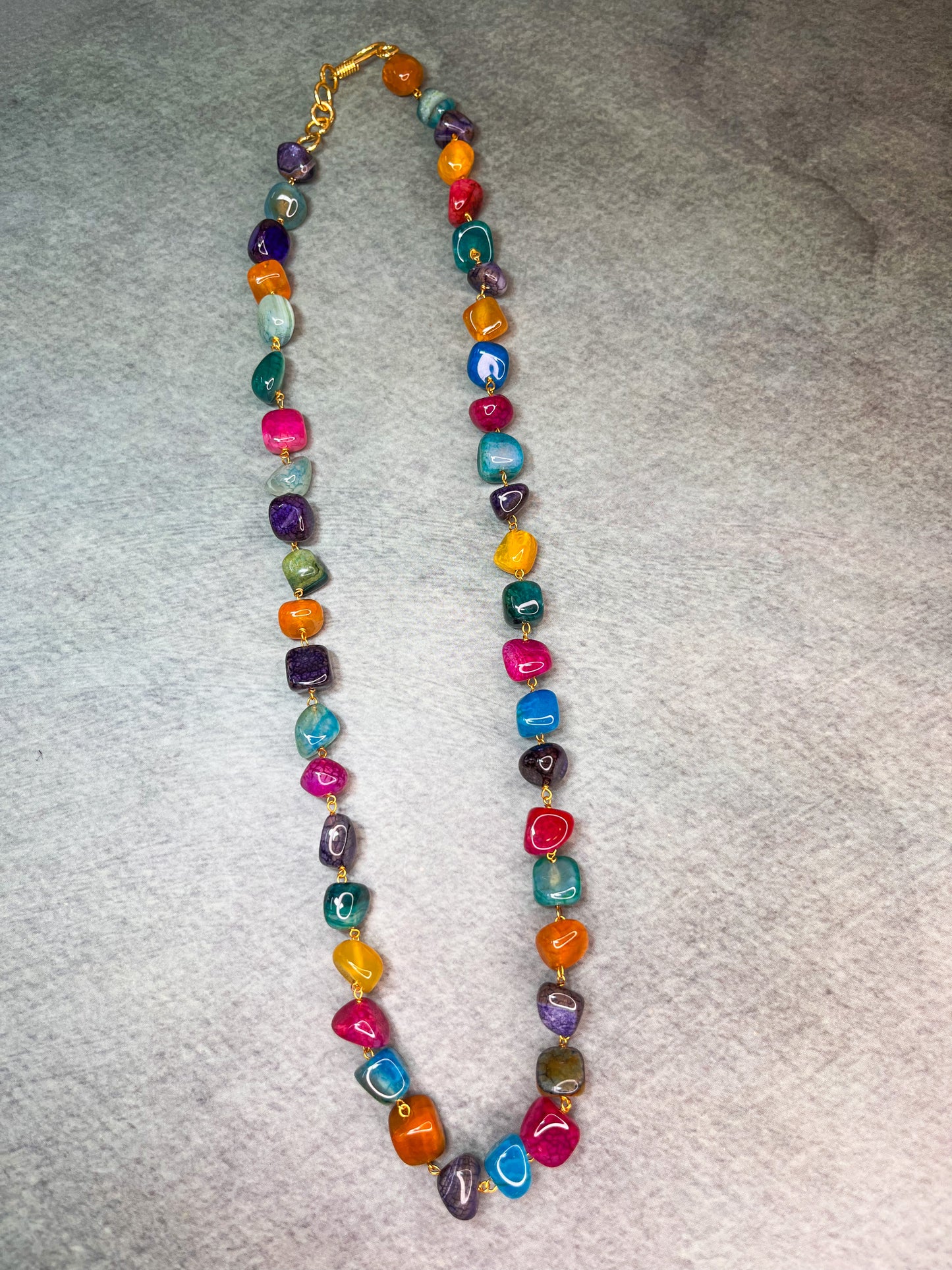 Multicolour Onyx Neclace
