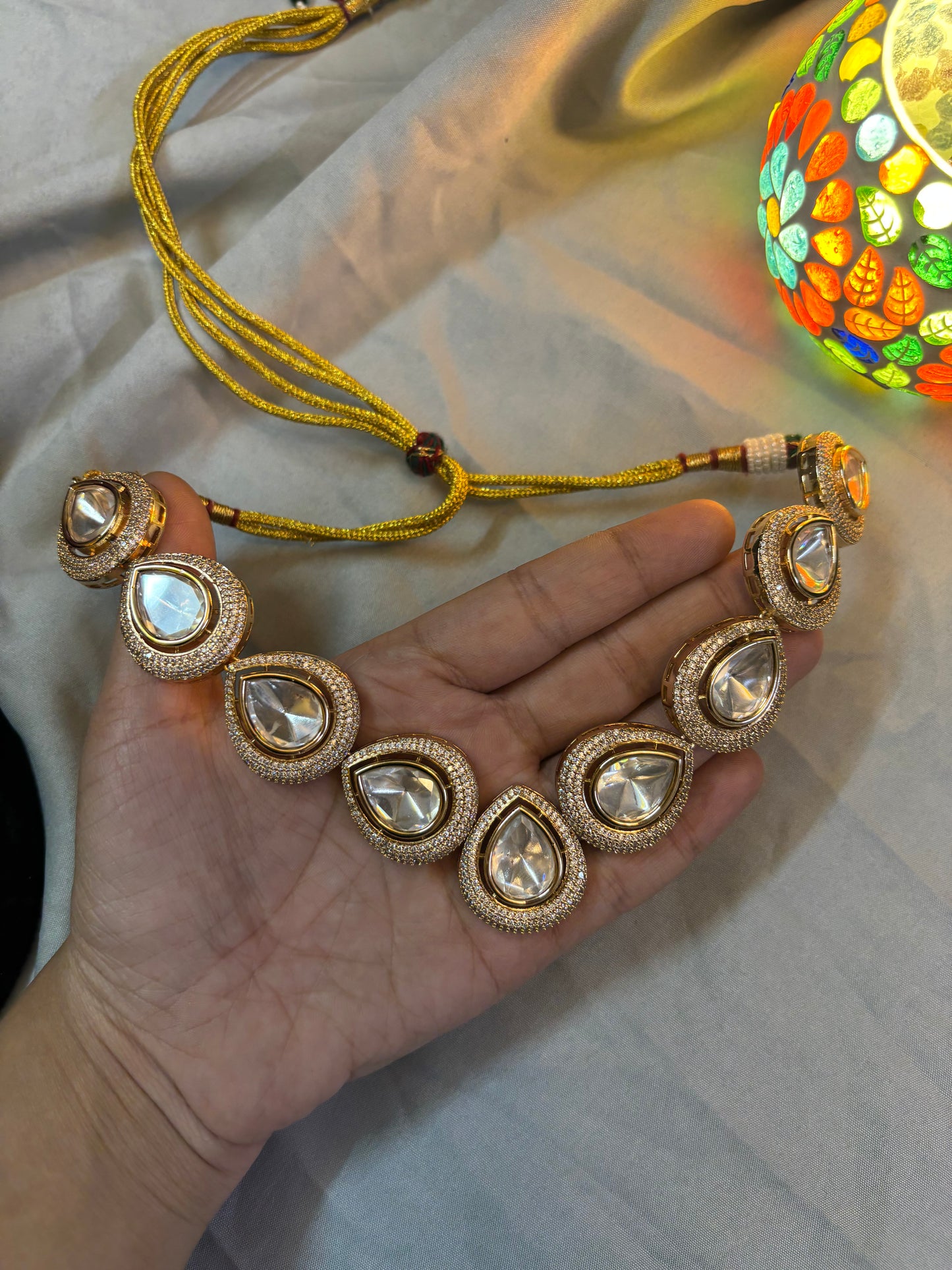 Royal Teardrop Kundan Set