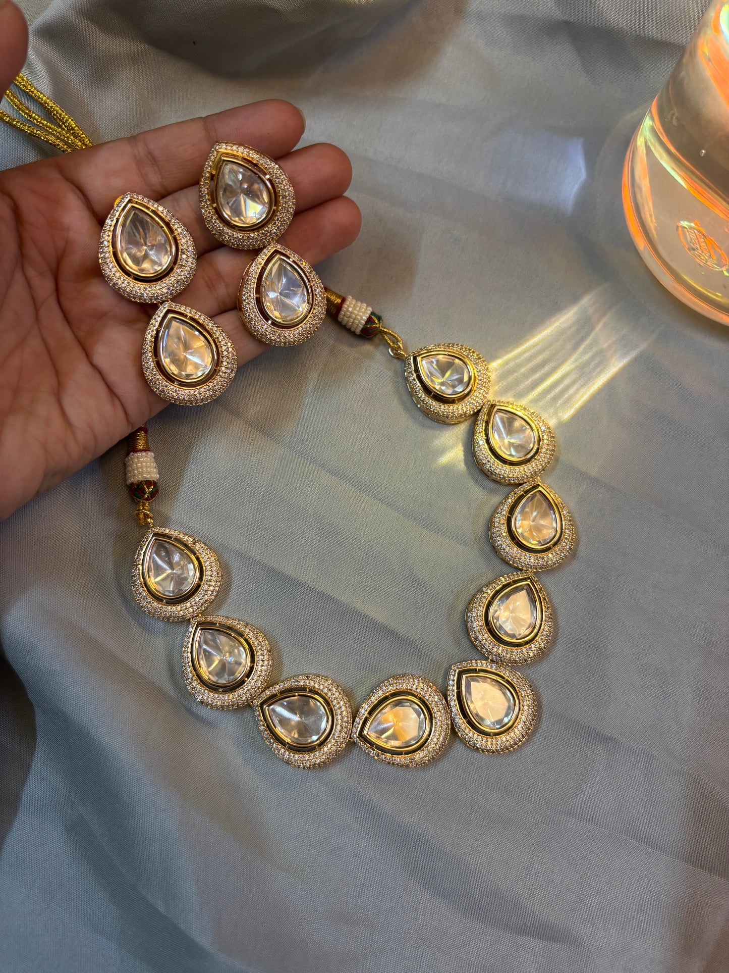 Royal Teardrop Kundan Set