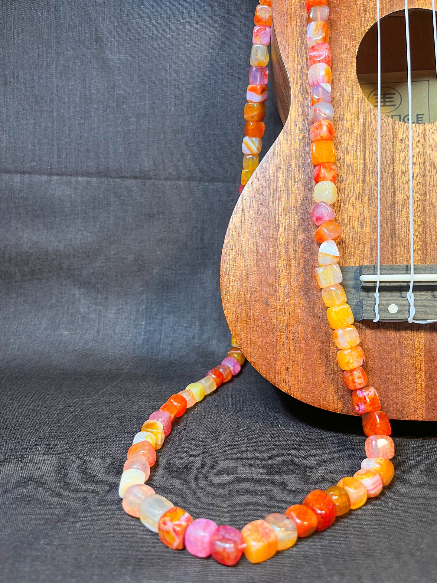 Orange Onyx Necklace