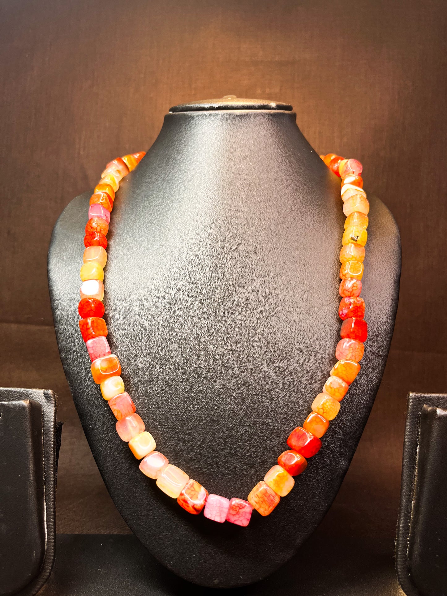 Orange Onyx Necklace