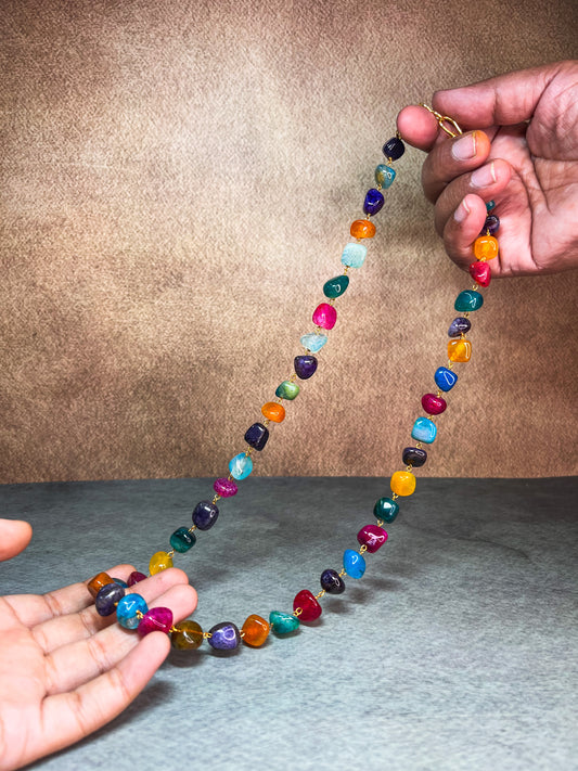 Multicolour Onyx Neclace