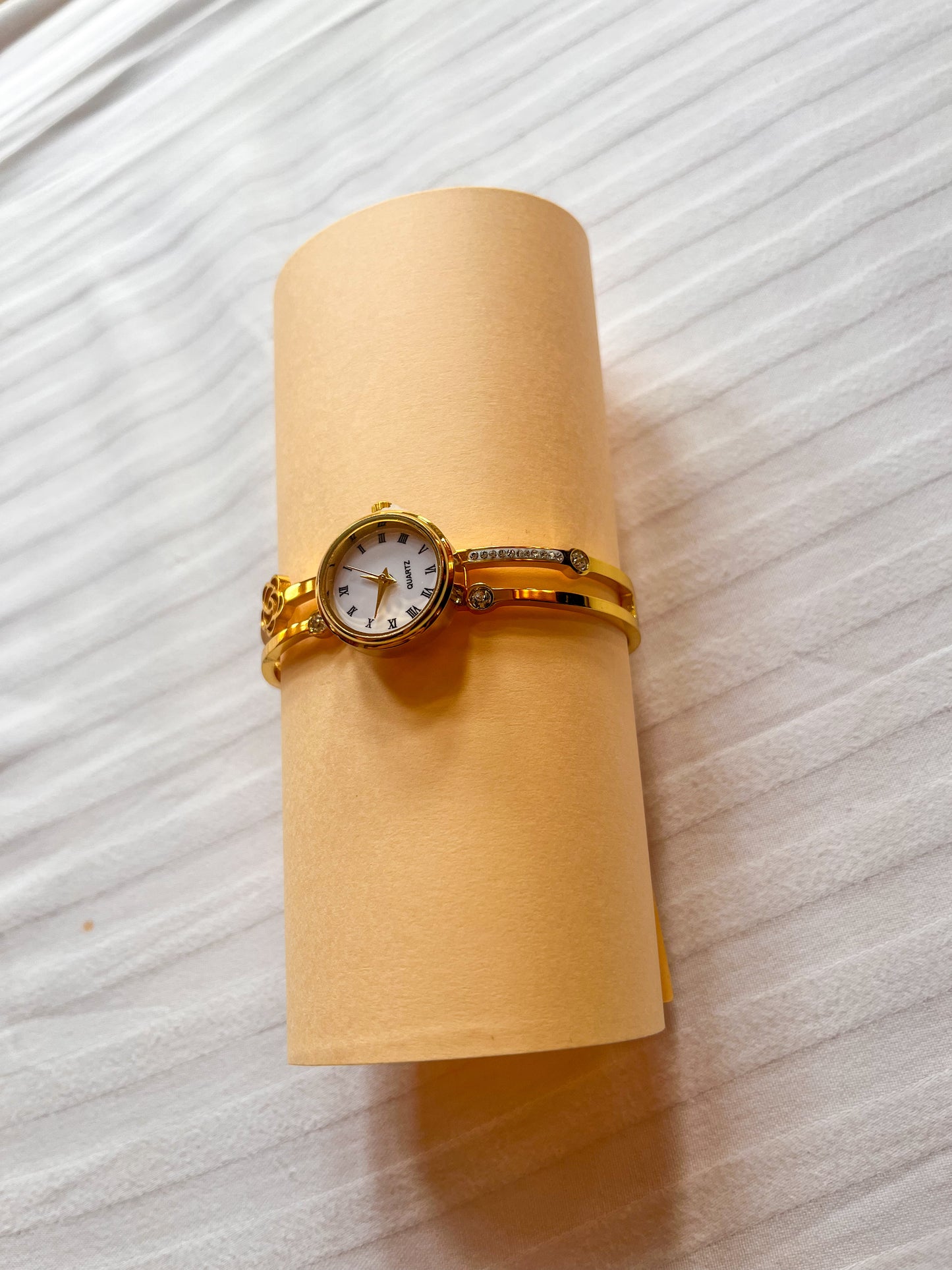 Anti Tarnish Gold Watch Bracelet