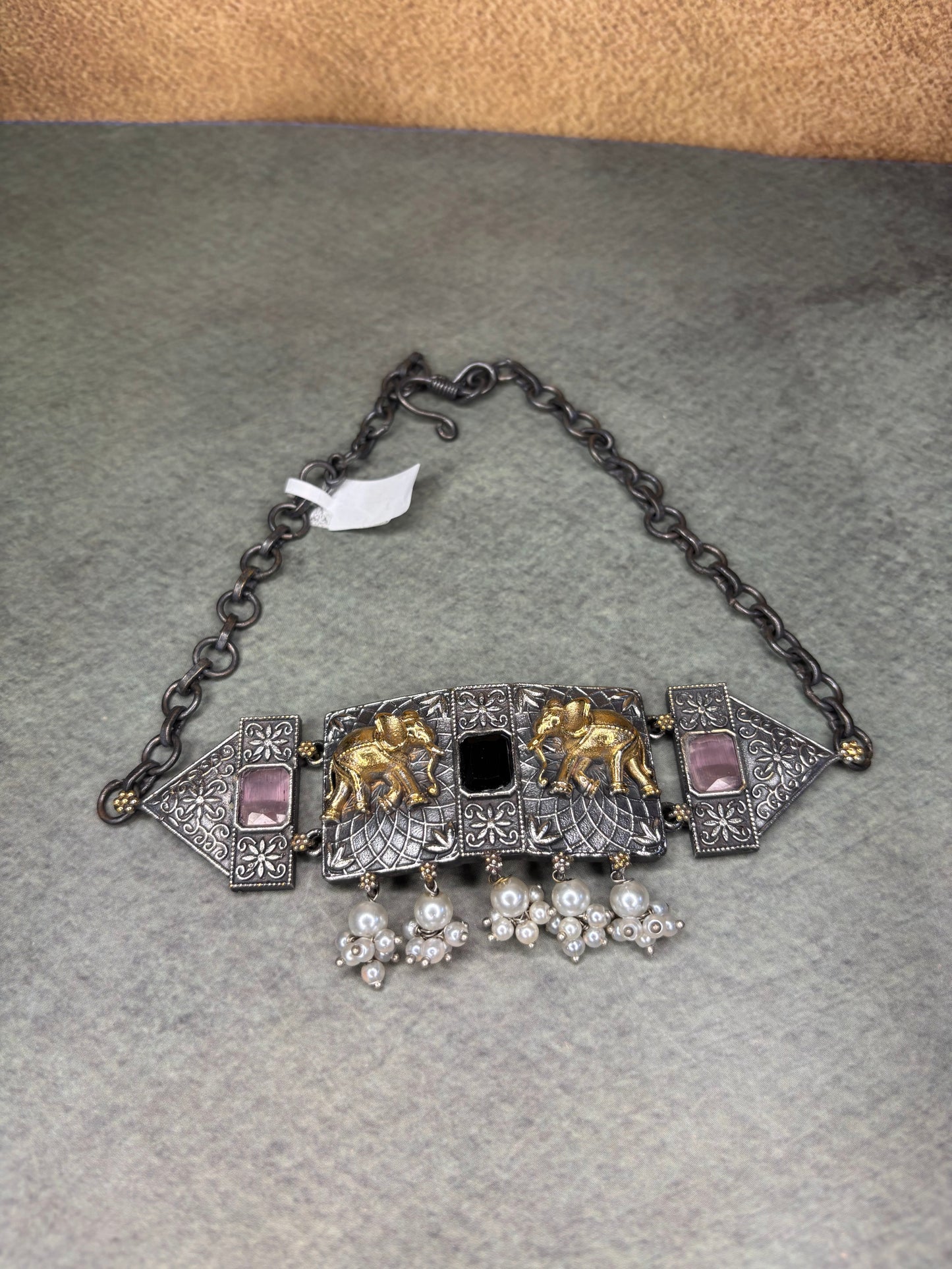 Silver Replica Choker - Regal Heritage, Modern Elegance