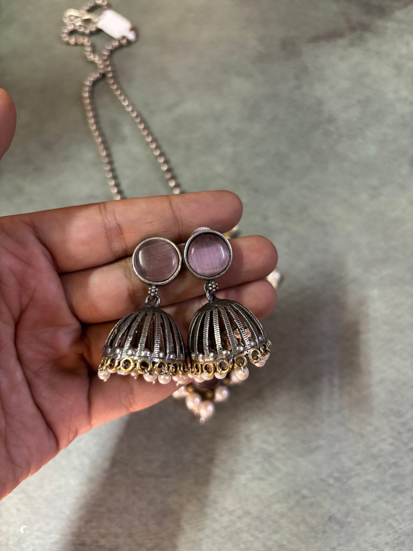 Meera Heritage Brass Silver Replica Pendant