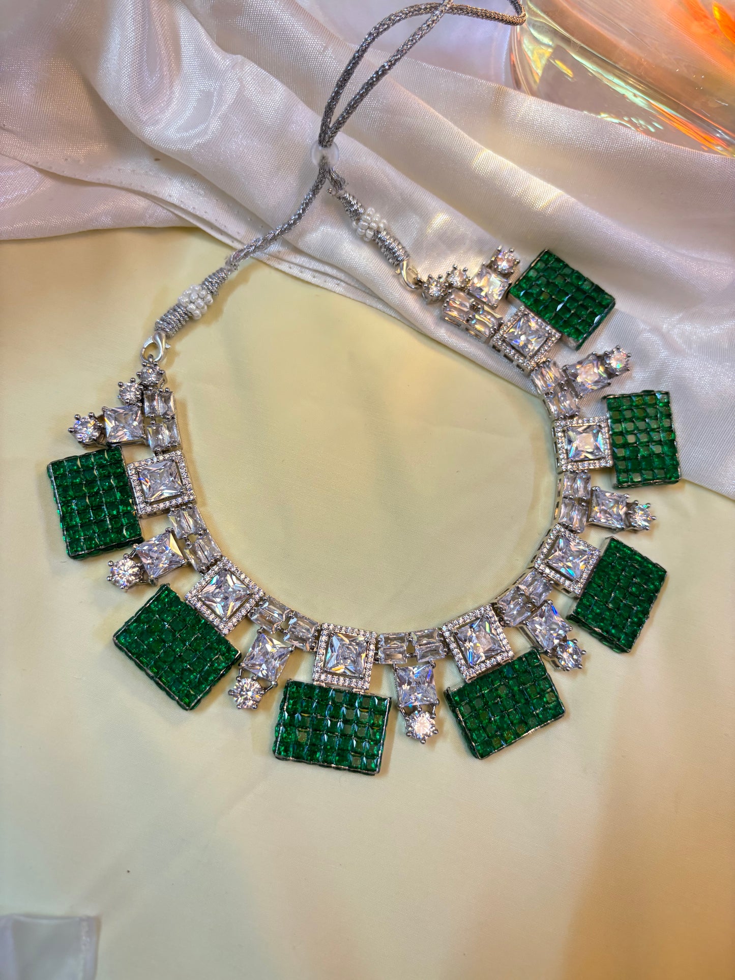 Emerald Luxe Statement Necklace Set